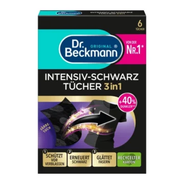 Серветки Dr.Beckmann для відновлення чорного кольору одягу 6 шт