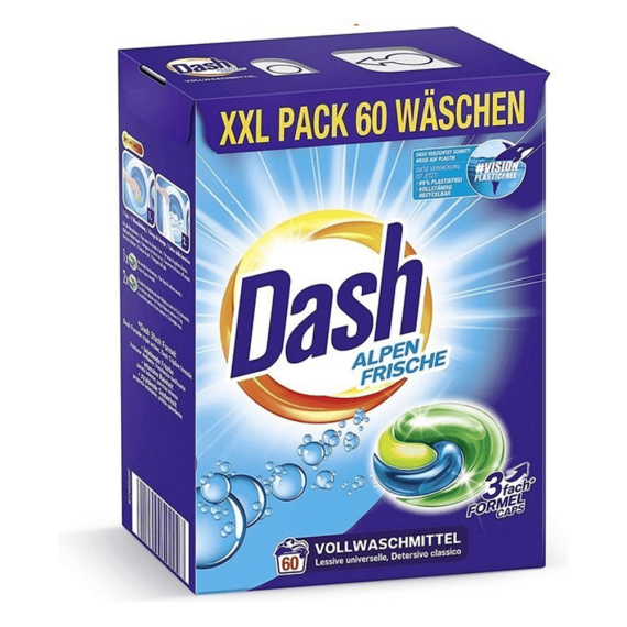 Капсули для прання Dash Alpen Frische 60шт