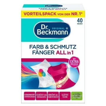 Серветки проти передачі кольорів Dr. Beckmann Farb and Schmutz для кольорових речей 40шт