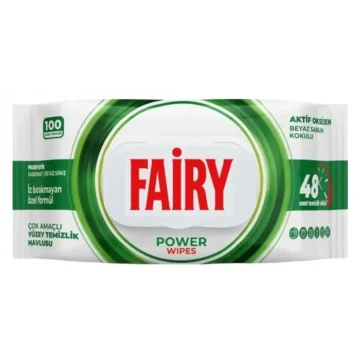 Вологі серветки для прибирання Fairy Power Wipes, 100 шт