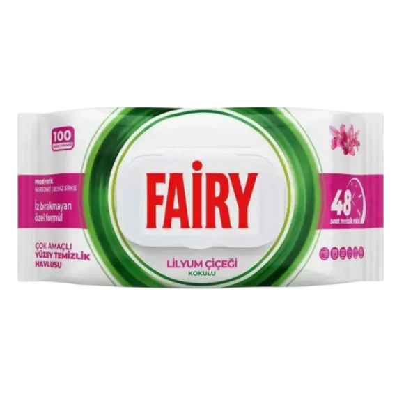 Вологі серветки для прибирання Fairy Lilyum Cicieg, 100 шт