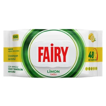 Вологі серветки для прибирання Fairy Lemon, 100 шт