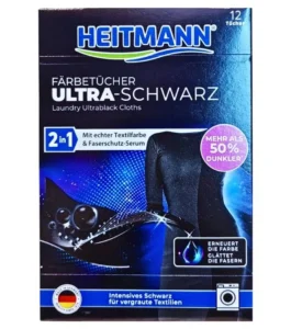 Серветки для відновлення чорного кольору HEITMANN Ultra Black