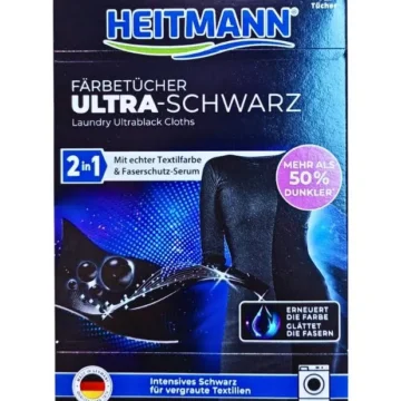 Серветки для відновлення чорного кольору HEITMANN Ultra Black