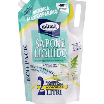 Рідке мило для рук MILMIL SAPONE Muschio Bianco 2l
