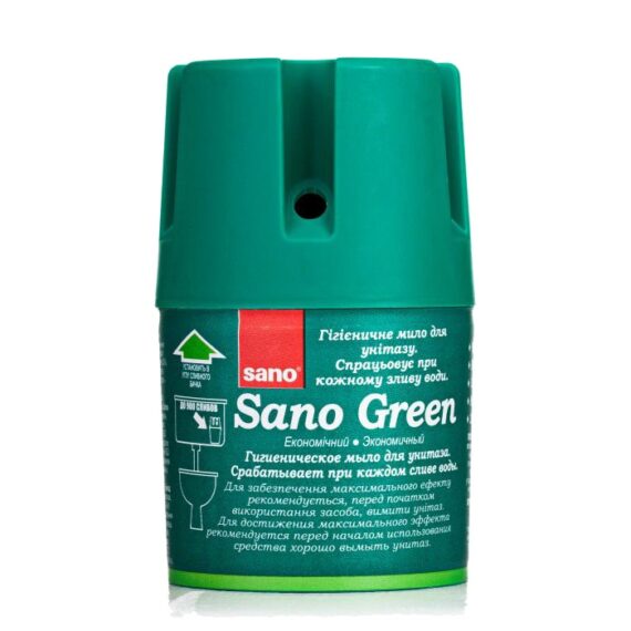 sano-green-150 Сано блок в унитаз 900 зеленый