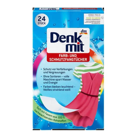 серветки для кольорового 24шт denkmit 2 серветки для прання кольорового денкміт 24