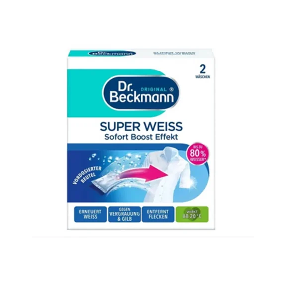 Відбілювач для білого одягу Dr. Beckmann Super Weiss 2шт
