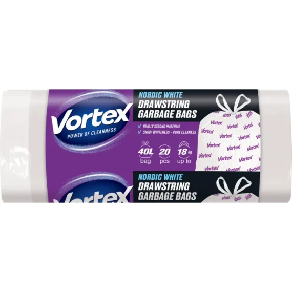 Vortex_пакети_для_сміття_40л_drawstring_garbage_bags_40l_20 Пакети для сміття Vortex 40л 20шт